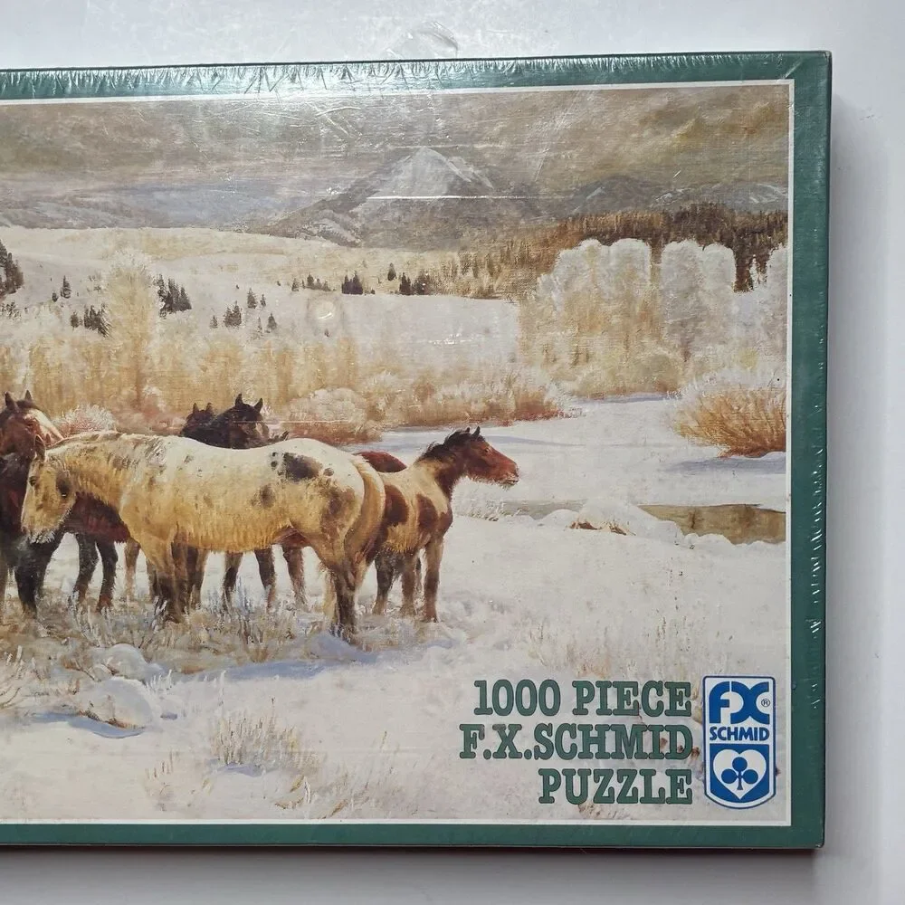 32 Degrees Below FX Schmid 1000 Piece Puzzle Horses 90005 USA New Sealed